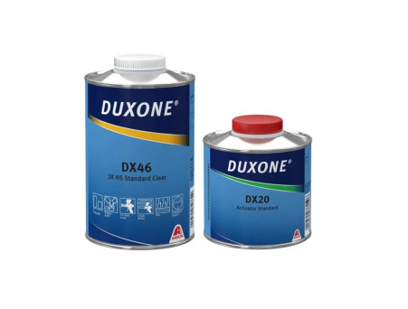 Лак Акриловый «Duxone» 2К DX46+DX20 HS 2:1 с Отвердителем, 1л