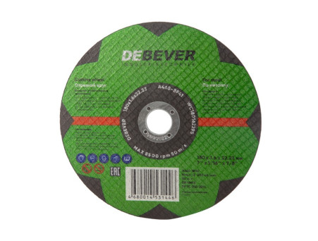 Диск Отрезной «Debever» Cutting Wheel по Металлу под УШМ 22,23мм, 180x1,6мм (NWC18016229S)