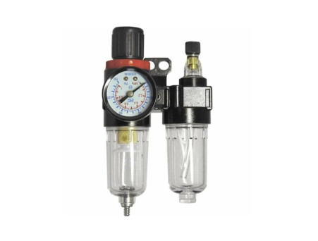 Фильтр Влагоотделитель «Jeta Pro» F-20 с Манометром и Лубрикатором, 1/4F (JF20)