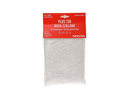 Стекломат «Novol» Plus 730, Плотность 450г/м2, 0,5 м2 (36003)