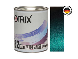 Автоэмаль Базовая «Otrix» 1к 82 Metallic Paint Base, Металлик, Изумруд 385, 1л