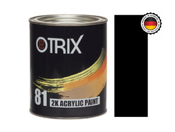 Автоэмаль Акриловая «Otrix» 2к Acryl Paint, Черная 601, 1л