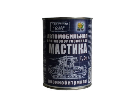 Полусинтетическая Мастика «Пётр» 627, Резинобитумная, 1л (627RB1L)