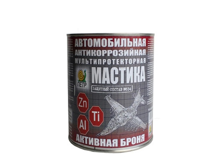 Полусинтетическая Мастика «Пётр» 634 Активная Броня, Мультипротекторная, 1л (634AB1L)