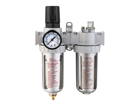 Фильтр Влагоотделитель «Volvex» с Манометром и Лубрикатором, Воздушный Редуктор (AFRL-80)
