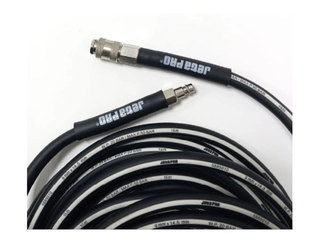 Шланг Гибкий «Jeta Pro» ПВХ с Фитингами, Чёрный, 60bar, M-1/4