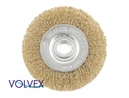 Кордщетка Радиальная «Volvex» VX-6002 по Металлу, Омедненная Сталь, 125мм