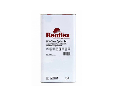 Акриловый Лак «Reoflex» 2К RX-05 MS Clear Optim 2:1 с Отвердителем, 5л