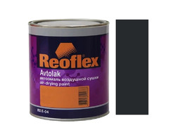 Автоэмаль Алкидная «Reoflex» 1к RX E-04 Air-Drying Paint, Чёрная Матовая, 750мл