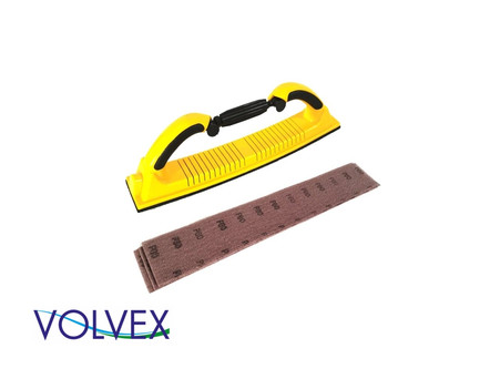 Шлифок Гибкий «Volvex» Регулируемый, с Пылеотводом, 53 Отверстия, 70x400мм