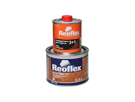 Акриловый Грунт «Reoflex» 2к RX F-04 Acryl Filler 3+1, Белый, 500мл