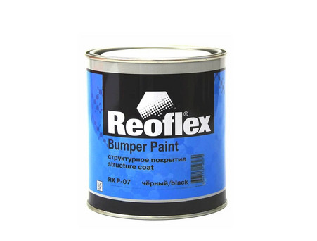 Краска для Бампера «Reoflex» RX P-07 Structure Coat, Структурная Чёрная, 750мл