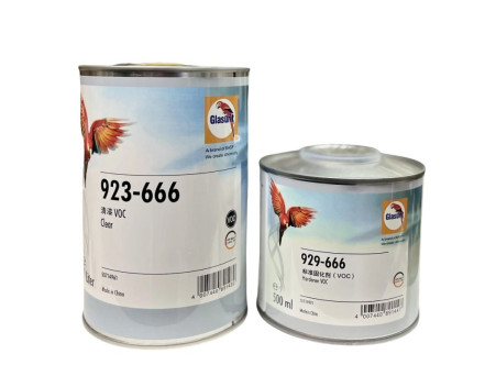 Лак Акриловый «Glasurit» 2к HS VOC с Отвердителем, 1л (923-666)