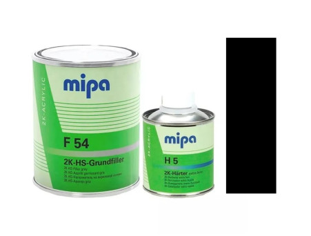 Грунт-Наполнитель «Mipa» F54 2K HS 4:1 Grundfille с Отвердителем, Черный, 1л (2288100041S)