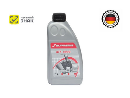 Масло Трансмиссионное «Suprema» ATF 4000 Dexron II / III, Синтетическое, 1л (ЧЗ)